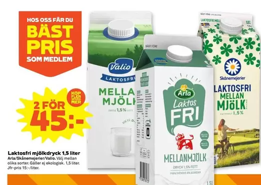 Mer - Laktosfri mjölkdryck