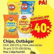 OLW - Chips, Ostbågar