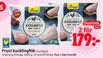 Kronfågel - kycklingfilé