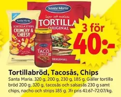 Santa Maria - Tortillabröd, Tacosås, Chips