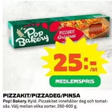 Pop bakery - PIZZAKIT/PIZZADEG/PINSA