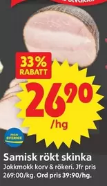 Samisk rökt skinka