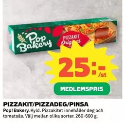 Pop bakery - PIZZAKIT/PIZZADEG/PINSA