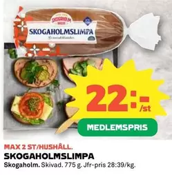 Skogaholm - SKOGAHOLMSLIMPA