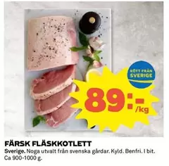 FÄRSK FLÄSKKOTLETT