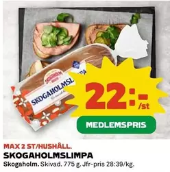 Skogaholm - SKOGAHOLMSLIMPA
