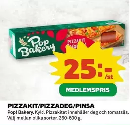 Pop bakery - PIZZAKIT/PIZZADEG/PINSA