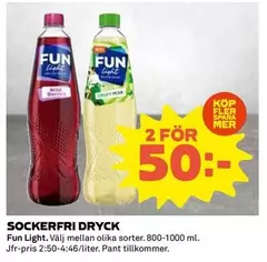 Fun Light - SOCKERFRI DRYCK