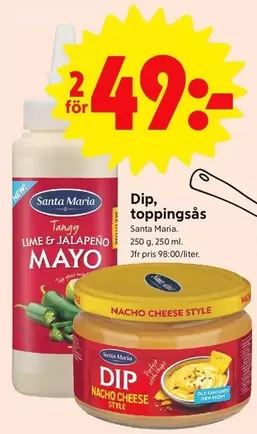 Santa Maria - Dip, toppingsås