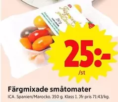 Färgmixade småtomater