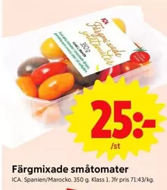 Färgmixade småtomater