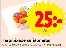 Färgmixade småtomater