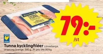 Lönneberga - Tunna kycklingfiléer