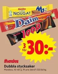 marabou - Dubbla stycksaker