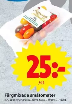 Färgmixade småtomater