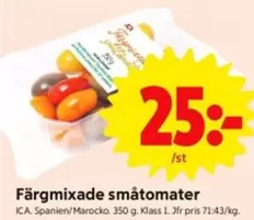 Färgmixade småtomater