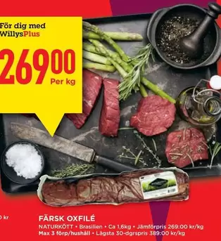 FÄRSK OXFILÉ