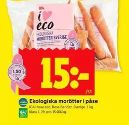 EKO - Ekologiska morötter i påse