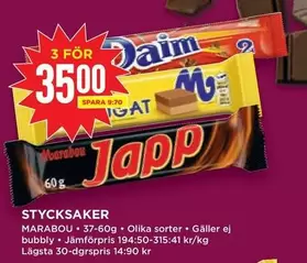 marabou - STYCKSAKER
