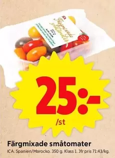 Färgmixade småtomater