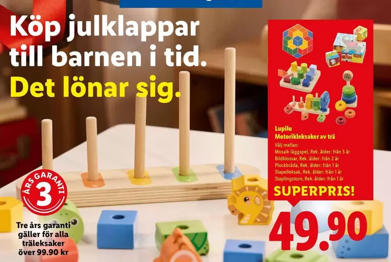 träleksaker