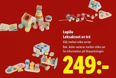 Leksaksset av trä