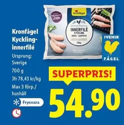 Kronfågel - Kyckling-innerfilé
