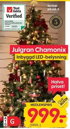 Mer - Julgran Chamonix