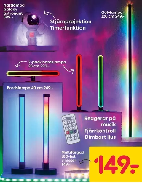 Multifärgad LED-list