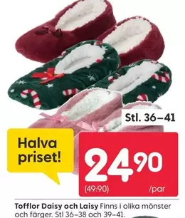 Tofflor Daisy och Laisy