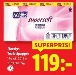 Floralys - Toalettpapper