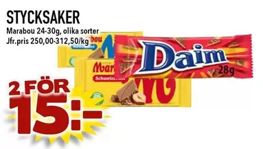 marabou - STYCKSAKER