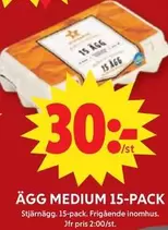 Stjärnägg - ÄGG MEDIUM 15-PACK