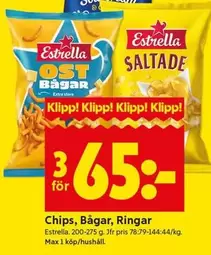 Estrella - Chips, Bågar, Ringar
