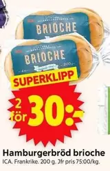 Hamburgerbröd brioche