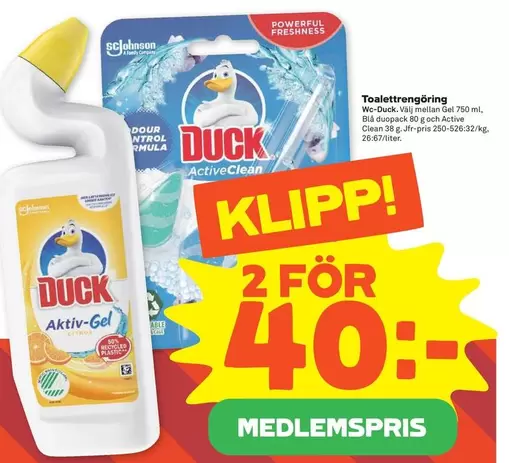 Duck - Toalettrengöring