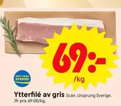 Scan - Ytterfilé av gris