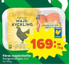 Guldfågeln - Färsk majsbröstfile