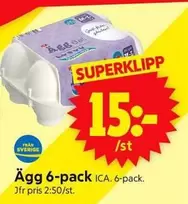 Ägg 6-pack
