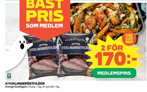 Guldfågeln - KYCKLINGBRÖSTFILÉER