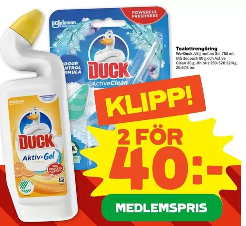 Duck - Toalettrengöring