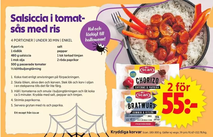 Scan - CHORIZO, BRATWURS