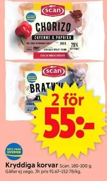 Scan - Kryddiga korvar