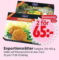 Dafgård - LYXLASAGNE, WALLENBERGARE