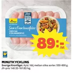 Kronfågel - MINUTKYCKLING