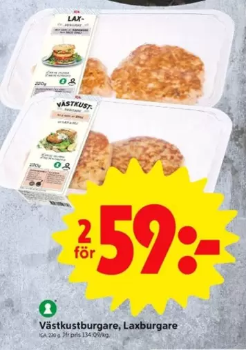 Västkustburgare, Laxburgare