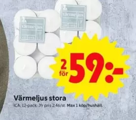 Värmeljus stora