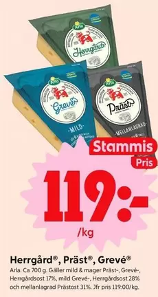 Arla - Präst®, Grevé®