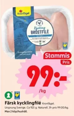 Kronfågel - Färsk kycklingfilé