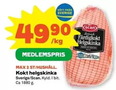 Scan - Kokt helgskinka
